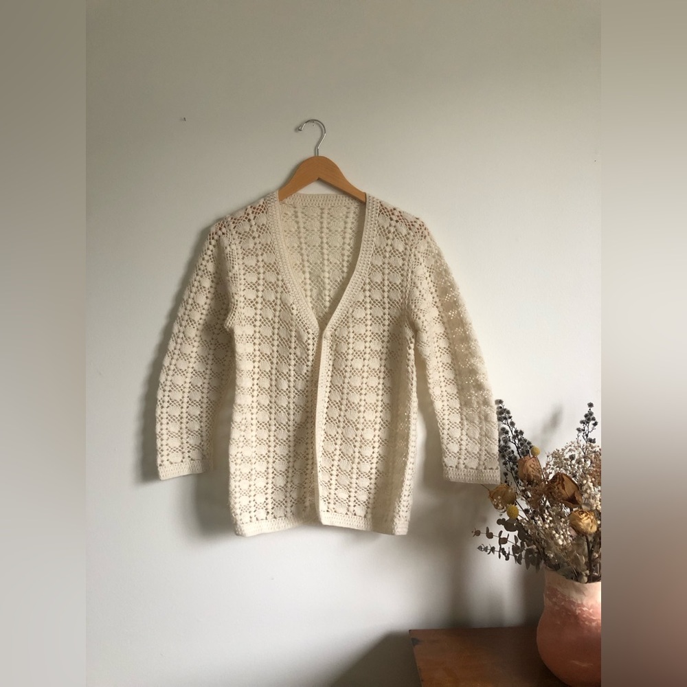 Vintage seashell knit sweater - Picture 2 of 7